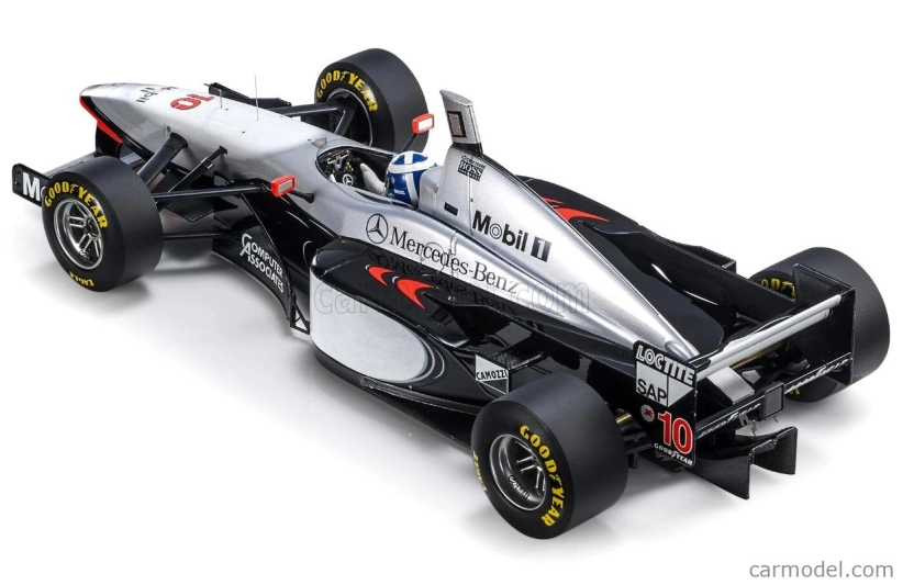 Gp-replicas Mclaren F1  Mp4/12 Mercedes N 10 Winner Australian Gp (with Driver Figure) 1997 David Coulthard 1:18 Stříbrná Černá