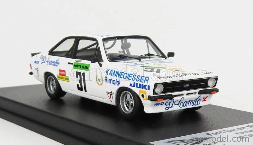Trofeu Ford england Escort Mkii Rs 2000 N 31 2nd Rally Vila Do Conde 1981 F.gaspar 1:43 White