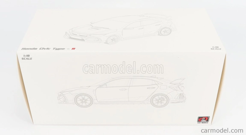 Lcd-model Honda Civic Type-r (fk8) 2020 1:18 Grey