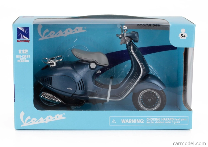 Newray Piaggio Vespa 946 Bellissima 2014 1:12 Blue Met