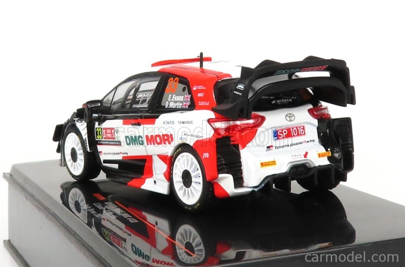 Ixo-models Toyota Yaris Wrc N 33 Rally Ypres 2021 E.evans - S.martin 1:43 Biela červená čierna