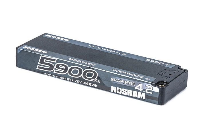 HV Hyper LCG Modified GRAPHENE-4.2 5900mAh Hardcase aku - 7.6V LiPo - 130C/65C