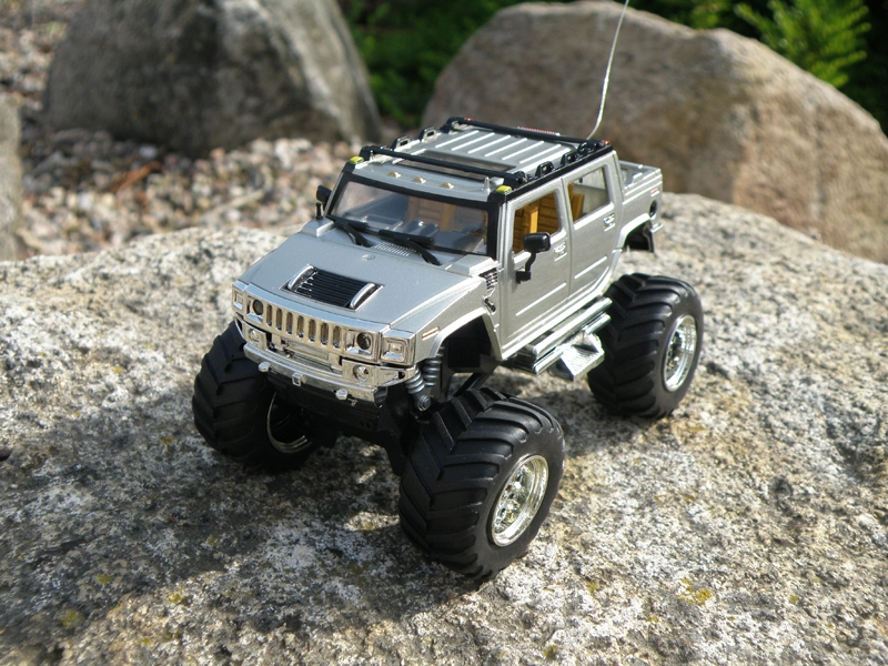 Mini RC Monster Truck, strieborná