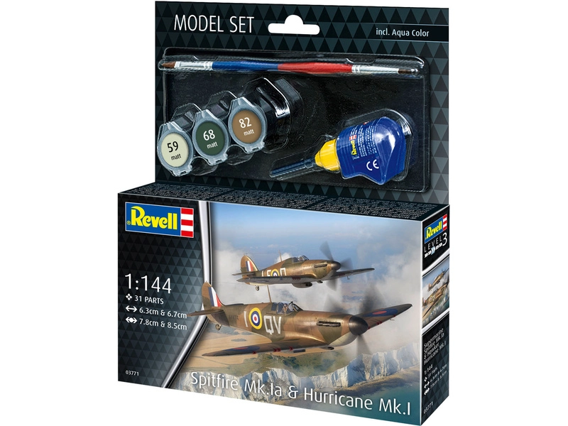 Revell Spitfire Mk.Ia & Hurricane Mk.I (1:144) (súprava)