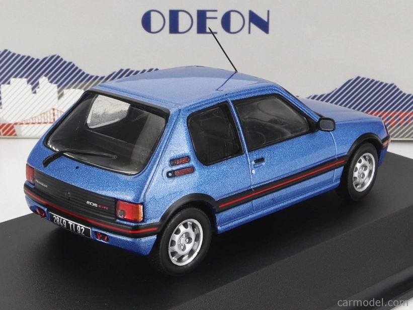 Odeon Peugeot 205 Gti 1.9 1988 1:43 Light Blue Met