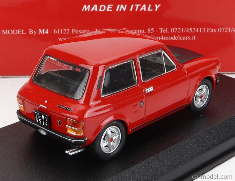 Best-model Autobianchi A112 Abarth Ii Serie 1973 1:43 Červená Černá