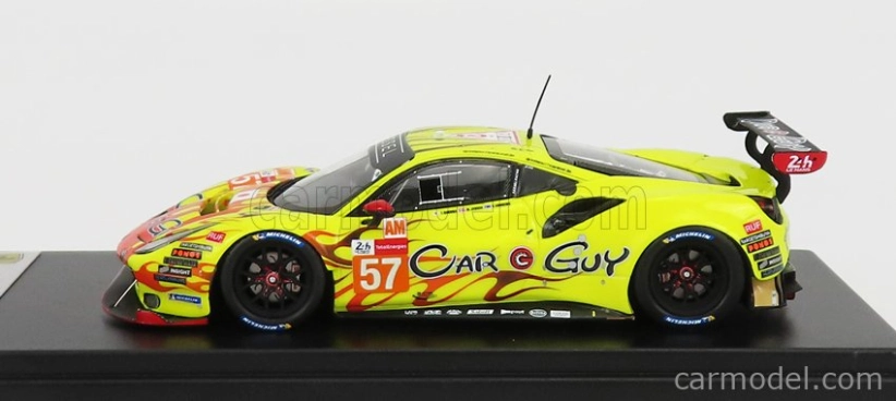 Looksmart Ferrari 488 Gte Evo 3.9l Turbo V8 Team Kessel Racing N 57 24h Le Mans 2021 S.andrews - M.jensen - T.kimura 1:43 Žltá červená