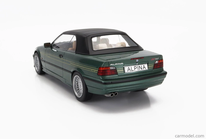 Mcg BMW radu 3 B3 3.2 (e36) Alpina Cabriolet 1995 1:18 Zelená
