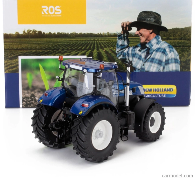 Ros-model New holland T7.270 Blue Power Tractor 2020 1:32 Blue Met