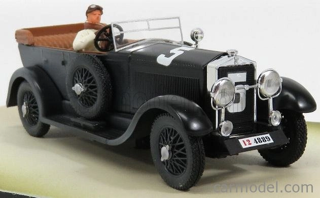 Rio-models Isotta fraschini Torpedo 8a Cabriolet N 5 Mille Miglia 1927 Maggi - Maserati - s obrázkom - 90. výročie Mille Miglia 1:43 Black
