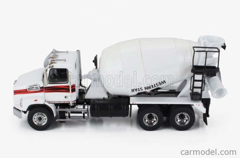 Dm-models Western star 4700 Sb Betoniera Tanker Cement Mixer Truck 3-assi 2018 1:50 Bílá
