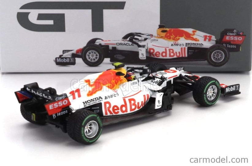 Mini-gt Red bull F1 Rb16b Honda Team Red Bull Racing Ra620h N 11 3. turecký Gp 2021 Sergio Perez 1:64 bielo-červená