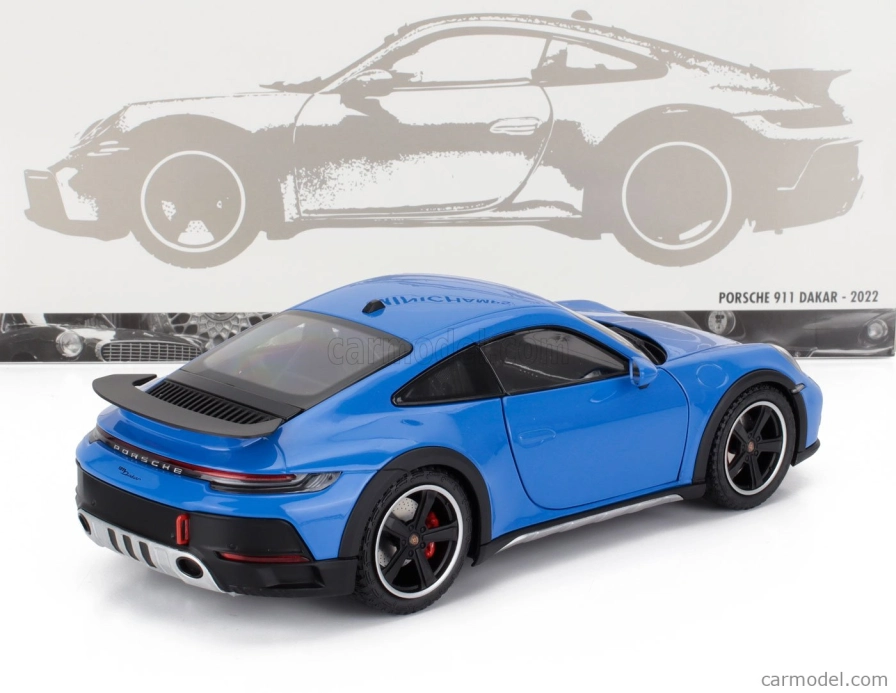 Minichamps Porsche 911 992 Dakar Coupe 2022 1:18 Blue