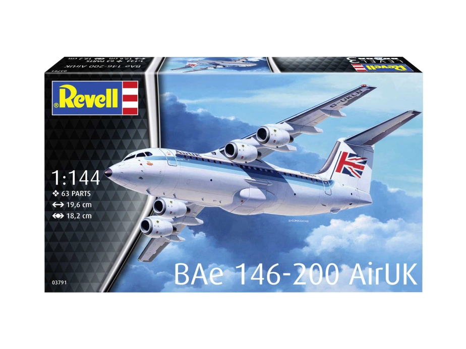 Plastic ModelKit lietadlo 03791 - Bae 146 (RJ85) (1:144)