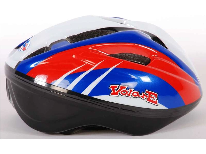 Volare – detská prilba Deluxe 51 – 55 cm červená, modrá, biela