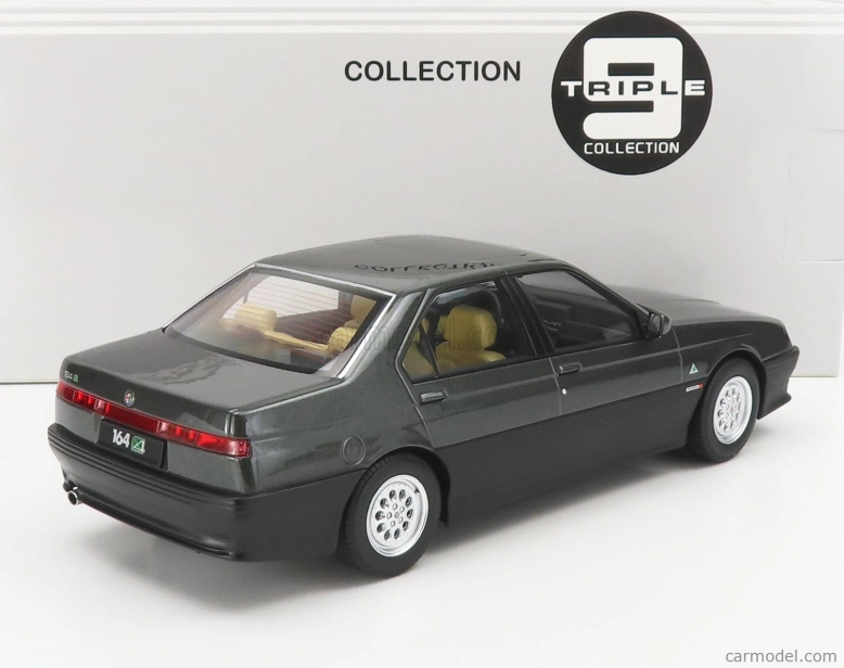 Triple9 Alfa romeo 164 Q4 1994 - Béžový interiér 1:18 Dark Grey Met