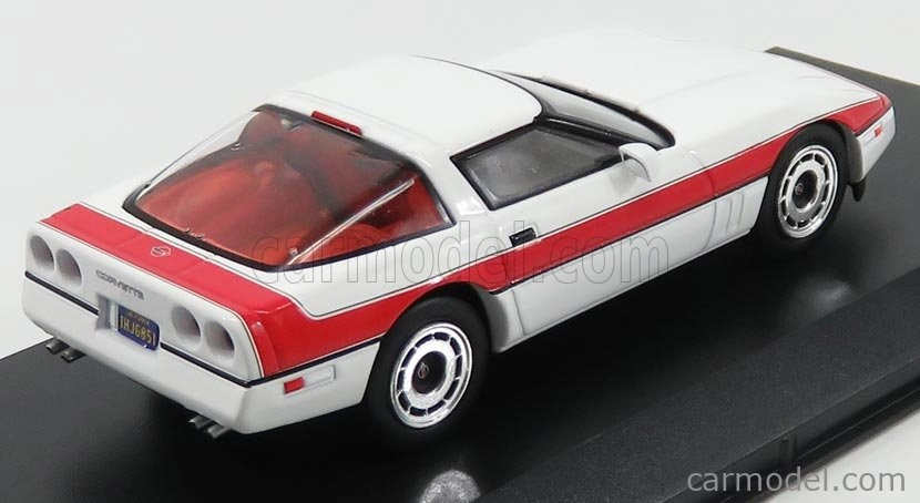 Greenlight Chevrolet Corvette C4 The A-team 1984 1:43 Biela červená