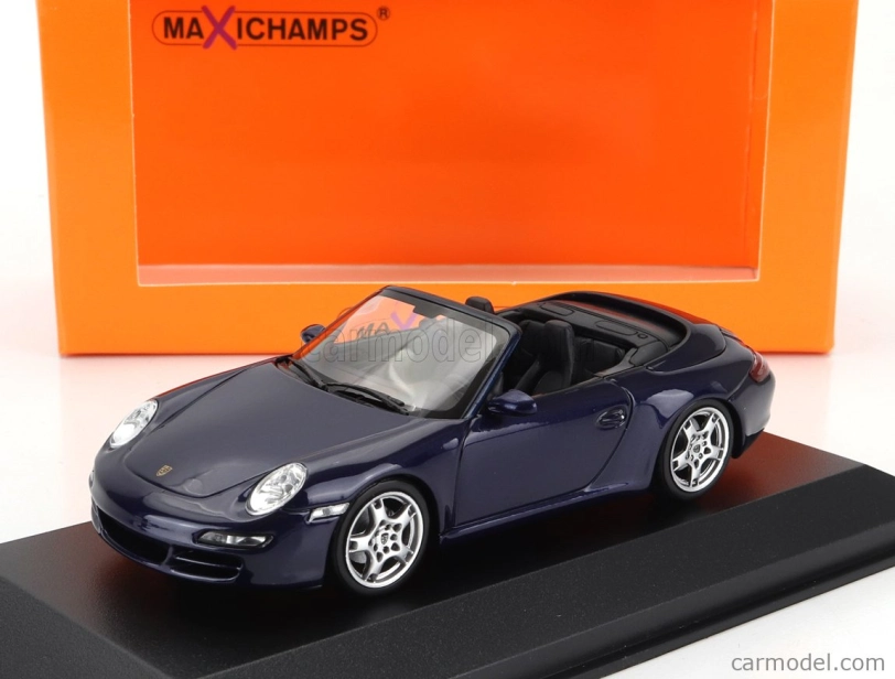 Minichamps Porsche 911 997 Carrera S Cabriolet 2005 1:43 Blue Met