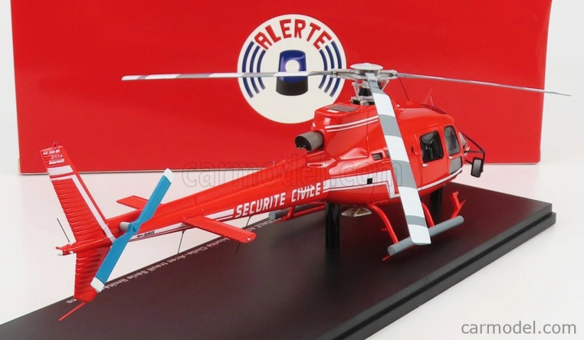 Alerte Aerospatiale As 350 Helicopter Securite Civile 1979 1:43 Red