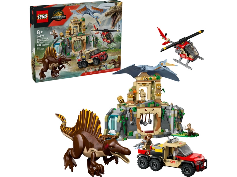 LEGO Jurský svet - Letecká misia so Spinosaurom a Quetzalcoatlom