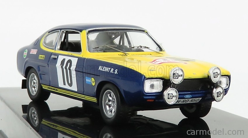 Ixo-models Ford england Capri 2600 Rs N 10 Rally Rajd Polski 1972 W.rohrl 1:43 Modrá Žltá
