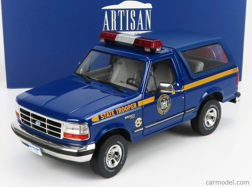 Greenlight Ford usa Bronco Xlt New York State Police Department 1996 1:18 Blue
