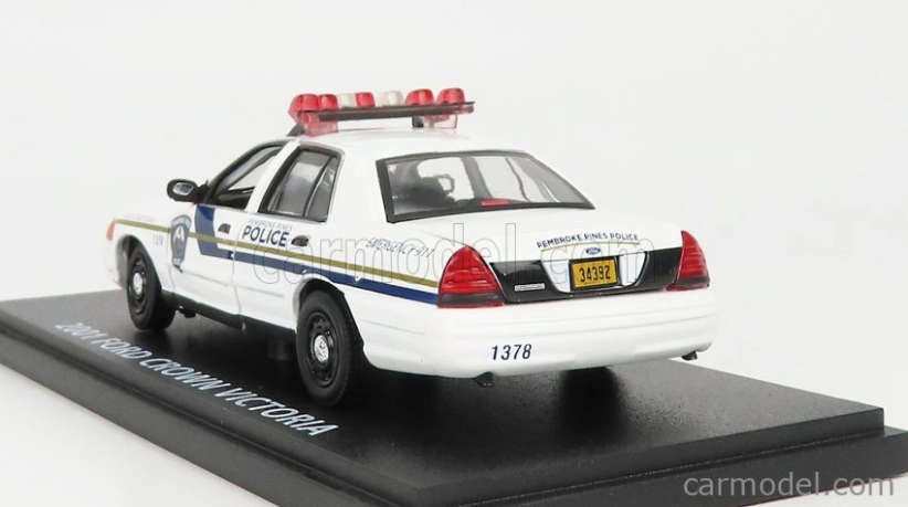 Greenlight Ford usa Crown Victoria Pembroke Pines Police 2001 - Dexter 1:43 Biela
