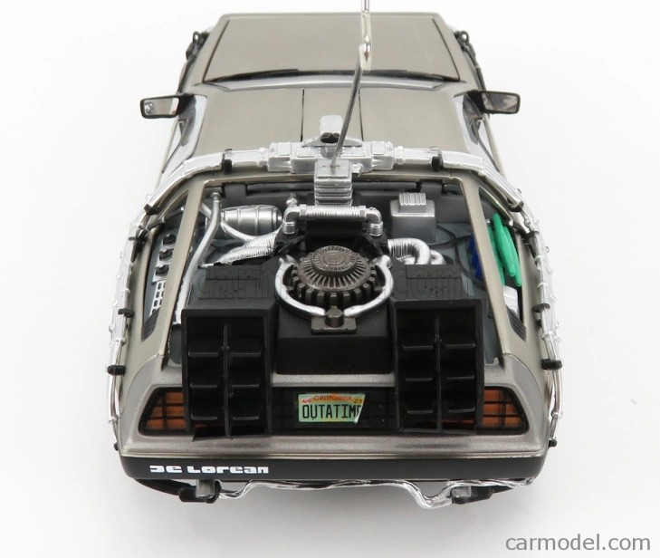 Sun-star De lorean Time Machine - Back To The Future 1 - Ritorno Al Futuro 1 1:18 Silver