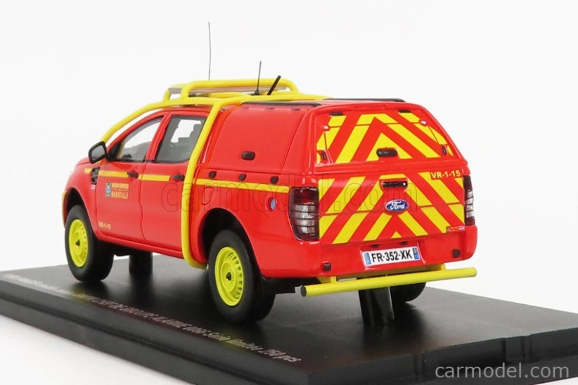 Alarme Ford USA Ranger Pick-up Double Cabine Vr-1-15 Bmpm Hasiči 2011 1:43, červená