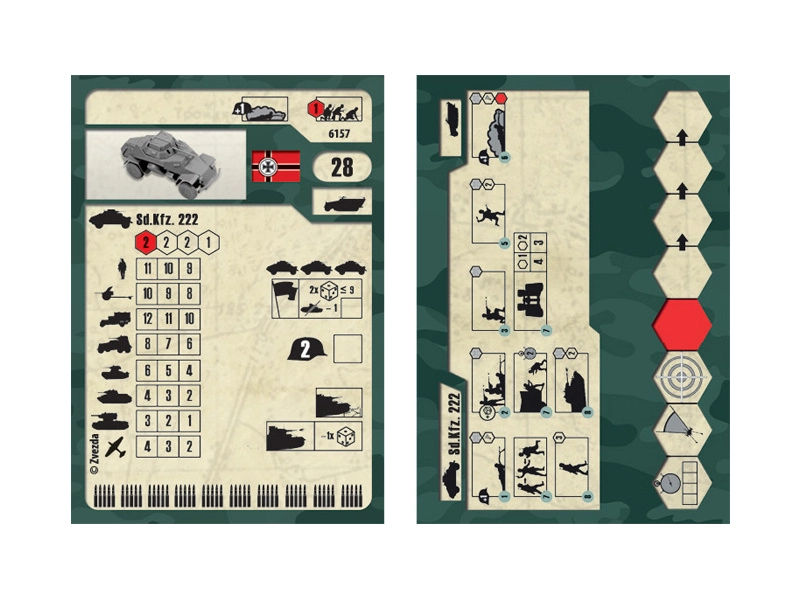 Zvezda Snap Kit – Sd.Kfz.222 (1:100)