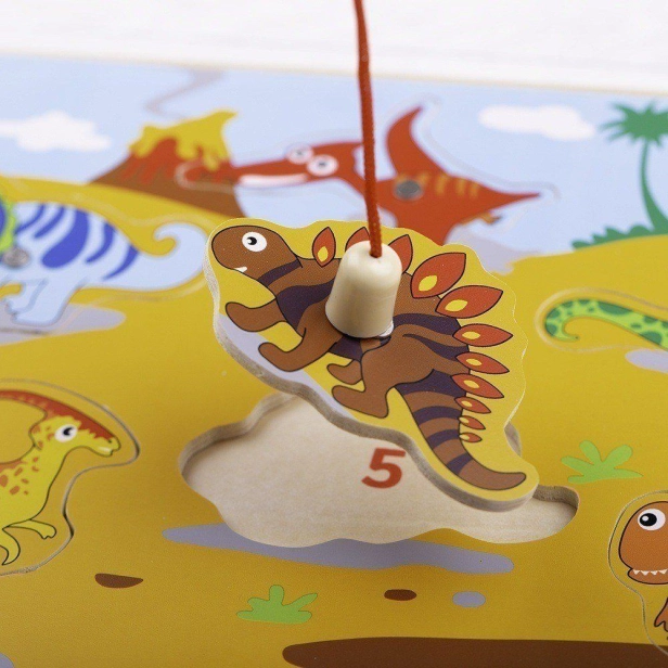 Bigjigs Toys Drevený chytač dinosaurov