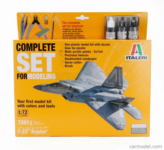 Italeri Lockheed martin F-22a Raptor Vojenské lietadlo 1990 1:72 /