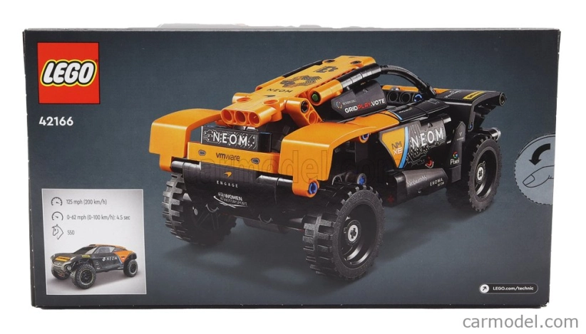 Lego Mclaren Lego Technic - Neom Extreme Race Car - 252 Pezzi - 252 Pieces Oranžově Šedá