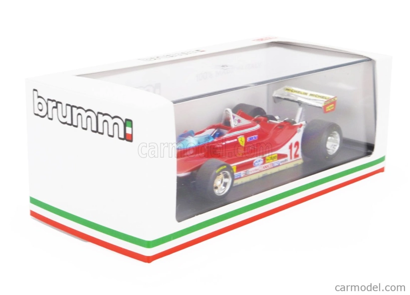 Brumm Ferrari F1 312t4 N 12 Winner Usa Ovest Gp 1979 Gilles Villeneuve 1:43 Red