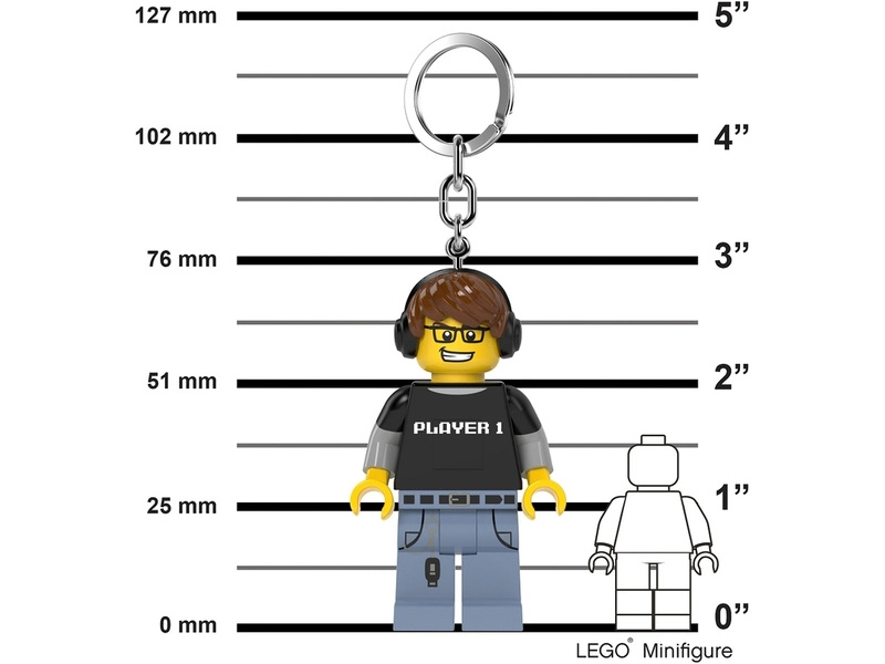 LEGO svietiaca kľúčenka – Hráč videohier