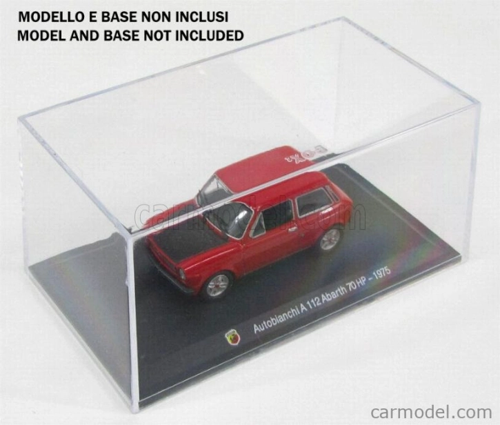 Vetrina display box Vetrina display box Box For Edicola ( Base Not Included ) Lungh.cm 14.1 X Largh.cm 8.2 X Alt.cm 6.7 (altezza Interna Cm 6.6) For Base Type Lancia Collection - Abarth Collection - Mille Miglia Collection And Other.. 1:43 Plastový Displej