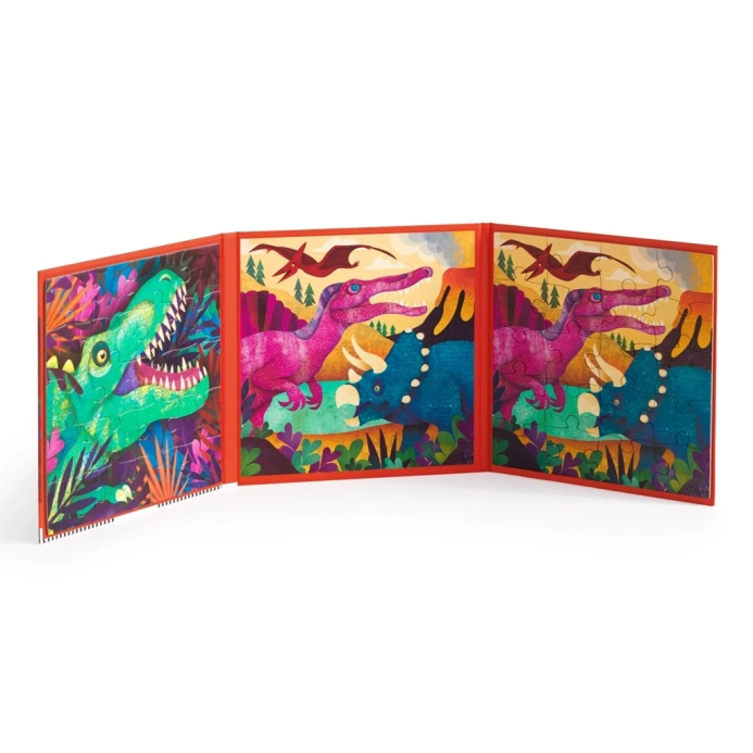 Mudpuppy Magnetické puzzle Řev dinosaurů 2x20 dílků