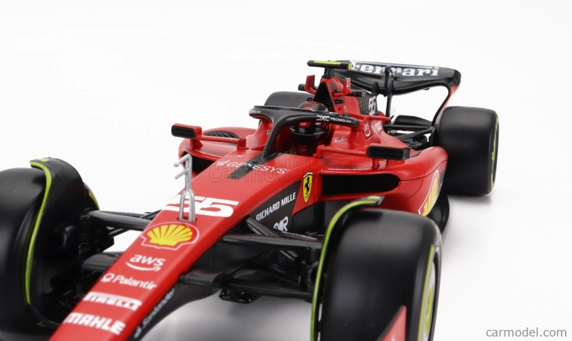 Bburago Ferrari F1 Sf-23 Team Scuderia Ferrari N 55 2023 Carlos Sainz 1:18, červená