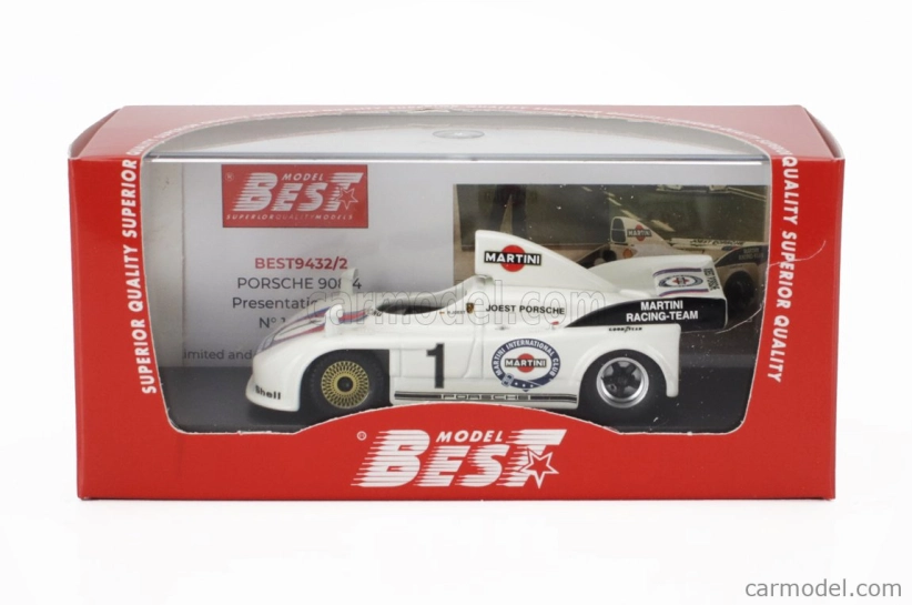 Best-model Porsche Porsche 908/4 Team Martini Racing N 1 Press 1978 1:43 Bílá