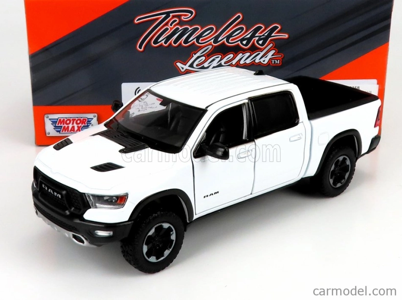 Motor-max Dodge Ram 1500 Double Cab Pick-up 2019 1:27 Bílá