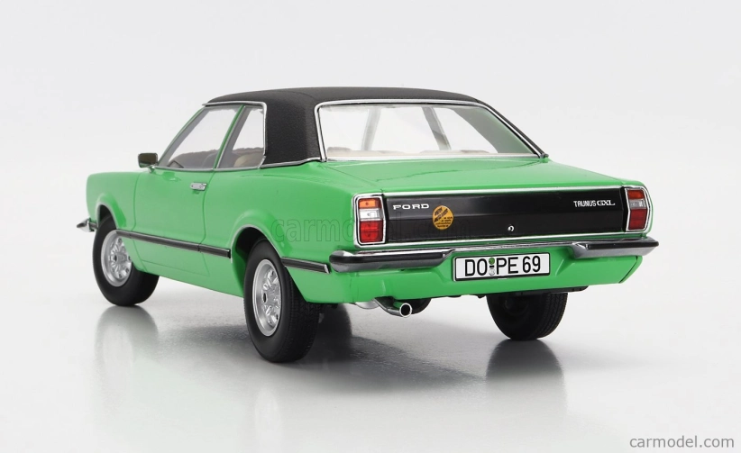 Kk-scale Ford england Taunus Gxl 1971 1:18 Světle Zelená Matná Černá