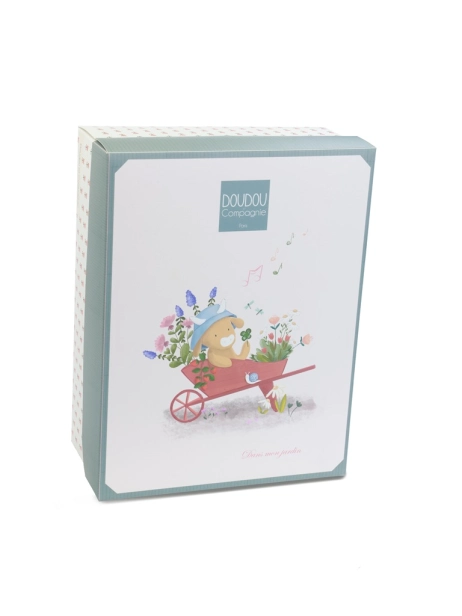 Doudou Dárková sada Plyšová kravička Aneth hrající melodii 20 cm