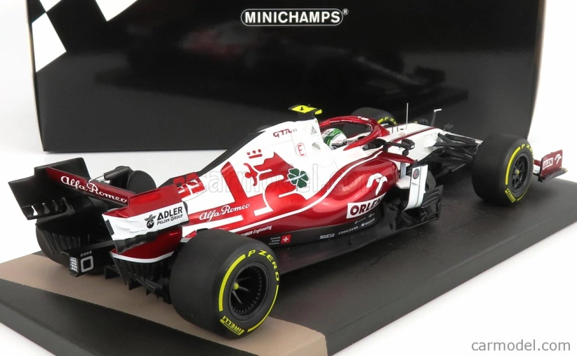 Minichamps Alfa romeo F1 C41 Team Orlen Racing N 99 Bahrain Gp 2021 Antonio Giovinazzi 1:18 Biela červená met.