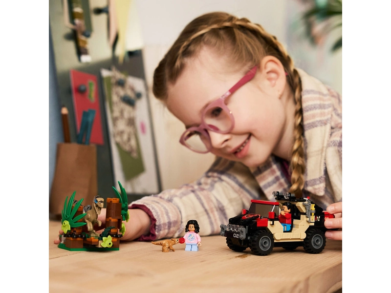 LEGO Jurský svet - Útek pred raptorom v terénnom aute