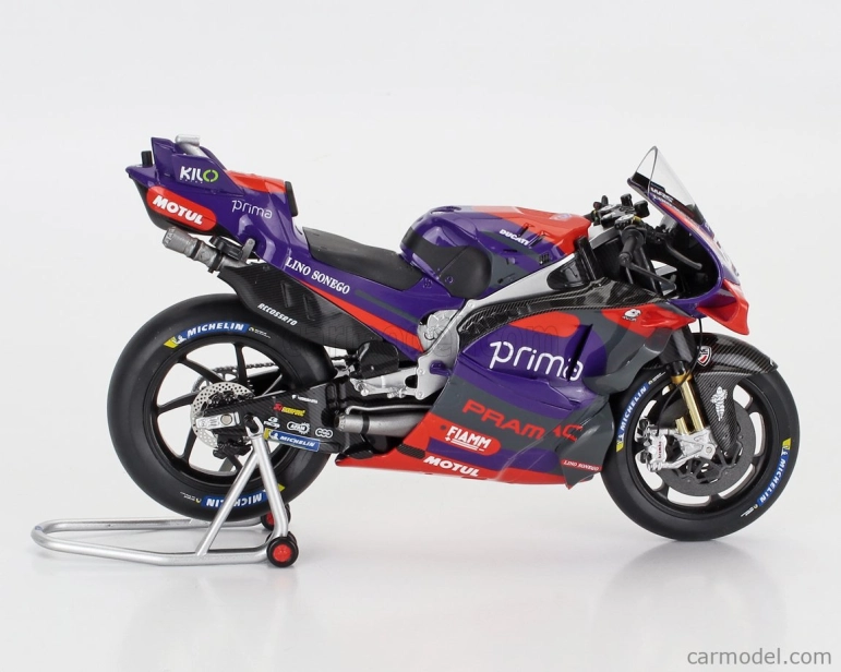 Nzg Ducati Desmosedici Gp24 Team Pramac Racing N 89 Majster sveta Motogp Sezóna 2024 Jorge Martin 1:12 Fialová červená čierna