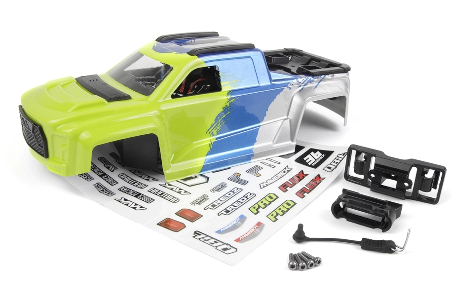 Qbit MT lakovaná karoserie PC - Fluoro Zelená