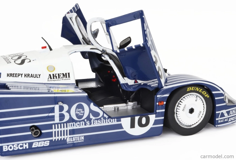 Solido Porsche 956l 2.6l Twin Turbo Team Obermaier Racing Boss N 18 24h Le Mans 1983 Jurgen Laessig - Alex Plankenhorn - Desire Wilson 1:18 čierna biela