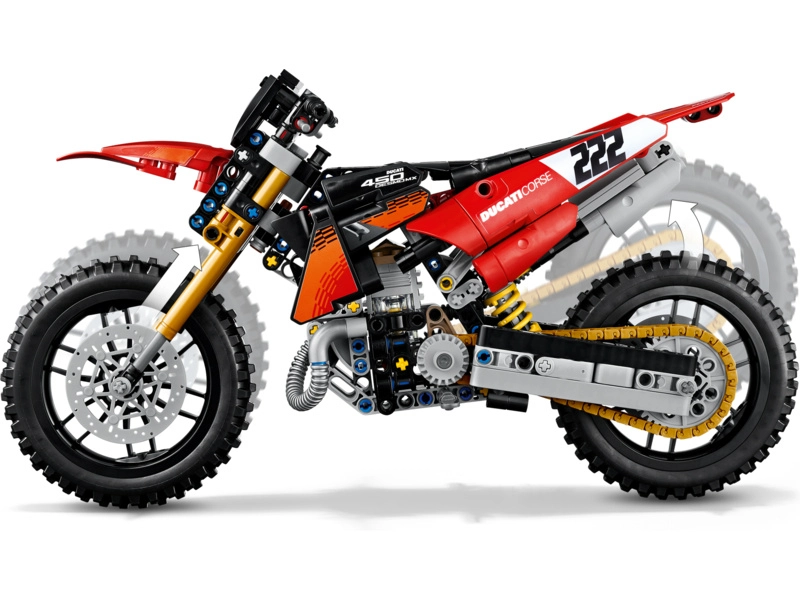 LEGO Technic – Motocykel Ducati Desmo450 MX Factory