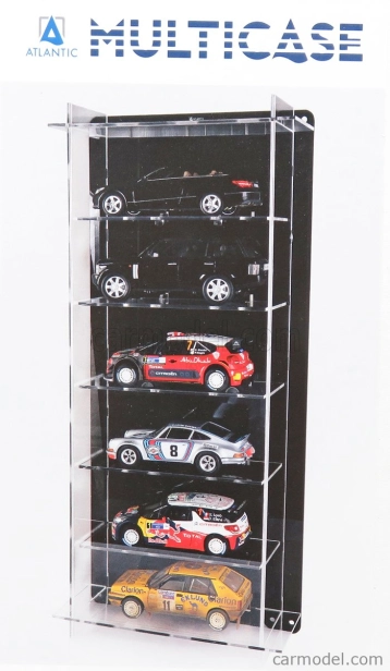 Atlantic Vetrina display box Espositore - For 6 Cars 1/18 Lungh.lenght Cm 36.8 X Largh.width Cm 12.5 X Alt.height Cm 82.5 (altezza Utile Tra I Ripiani Cm 12.0 Inner Height Among Shelves) 1:18 Plastový Displej