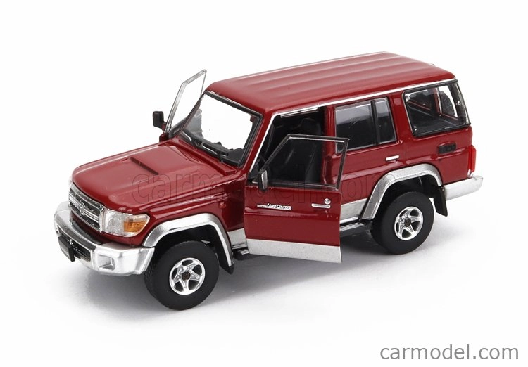 Bm-creations Toyota Land Cruiser Lc76 2014 1:64 Červená Stříbrná